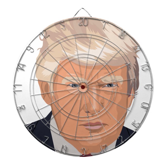 Create your own Funny Trump photo Dartboard (Front)