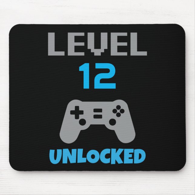 Create Your Own Gamer Level Gaming Template Mouse Pad (Front)