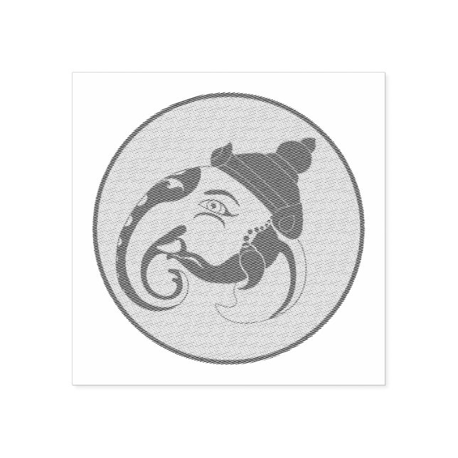 Create Your Own Ganesh Profile Rubber Stamp (Imprint)