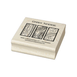 Create Your Own Garden Leaves Flora Nature Rubber Stamp