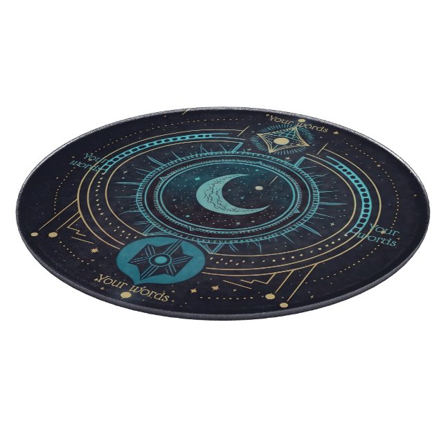Create Your Own Geometric Celestial Lunar Cutting Board (Corner)