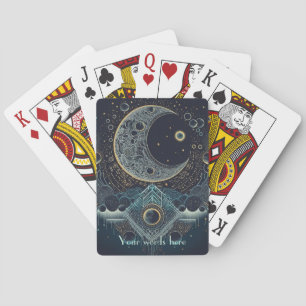 Create Your Own Geometric Celestial Moon Playing Cards