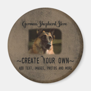 Create Your Own German Shepherd Photo Magnet