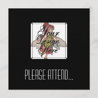♪♫♪ Create Your Own Gifts ~ Customise Blank Invitation
