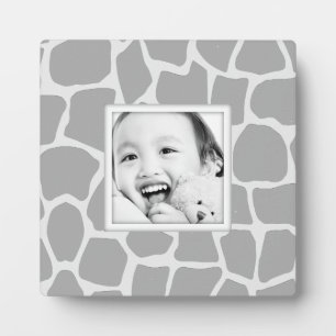 Create-Your-Own Giraffe Print Photo Frame Plaque