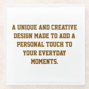 Create Your Own Glass Coaster