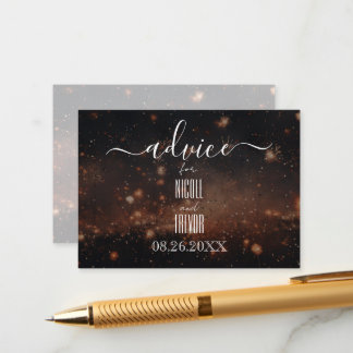 Create Your Own Glitter Embers Advice Card