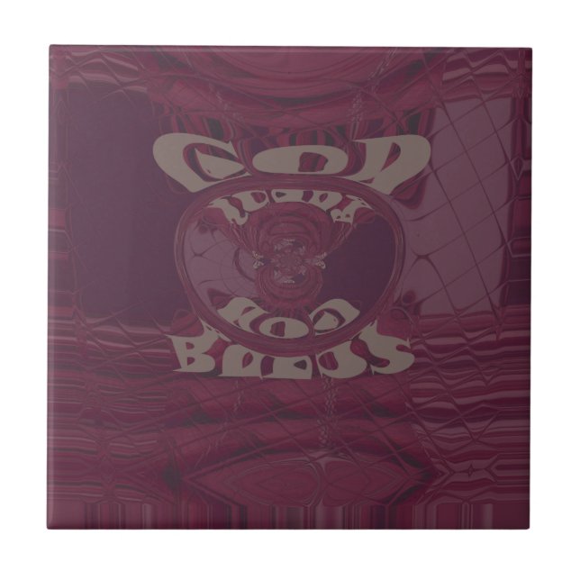 Create Your Own God Bless You Tile (Front)