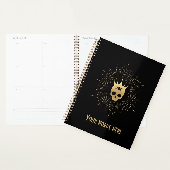 Create Your Own Gold Arcane Empress Tarot Planner (Display)