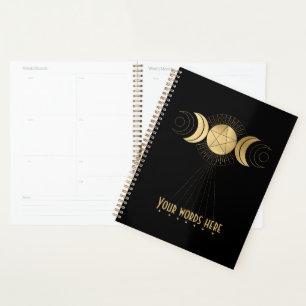Create Your Own Gold Arcane High Priestess Tarot Planner
