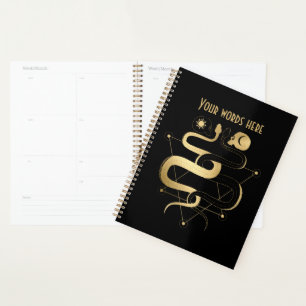 Create Your Own Gold Arcane Lovers Tarot Planner