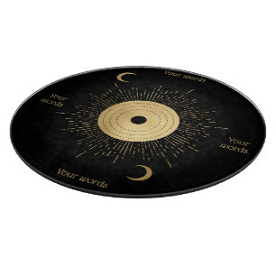 Create Your Own Gold Arcane Sun Tarot Cutting Board