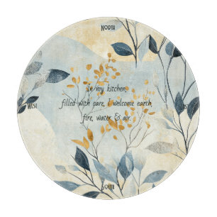 Create Your Own Gold Floral Minimalist Cutting Board