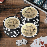 Create Your Own Gold Logo Poker Chips<br><div class="desc">Personalised Company Logo Poker Chips. These custom poker chips let you showcase your company logo or design on a faux metallic gold background on both sides, adding a luxurious and striking look. Each side features a circular layout with your uploaded image or logo, creating a bold and eye-catching effect. Perfect...</div>
