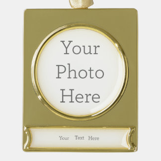 Create Your Own Gold Plated Banner Ornament