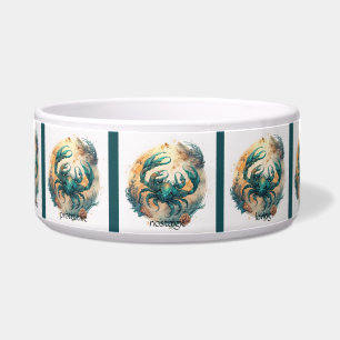 Create Your Own Gold & Teal Mystical Cancer Zodiac