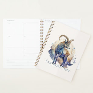 Create Your Own Gold & Teal Mystical Capricorn Planner