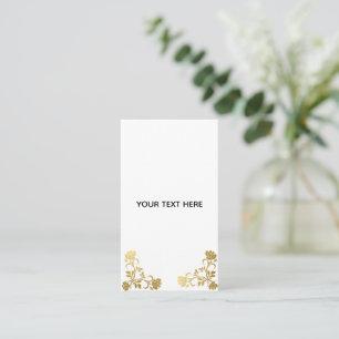 Create Your Own Golden Elegant Business Card