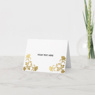 Create Your Own Golden Elegant Card