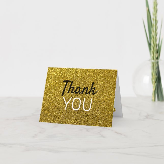 Create Your Own Golden Folded Note Card (Front)