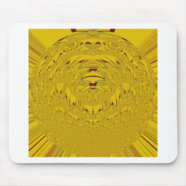 Create your own Golden Lion head Mouse Pad (Front)