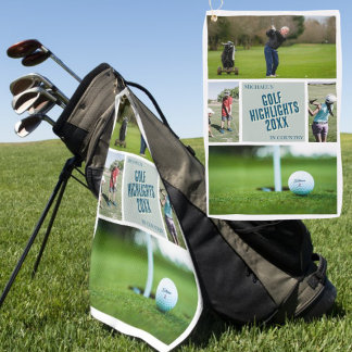 Create your own golfing photo Golf Towel