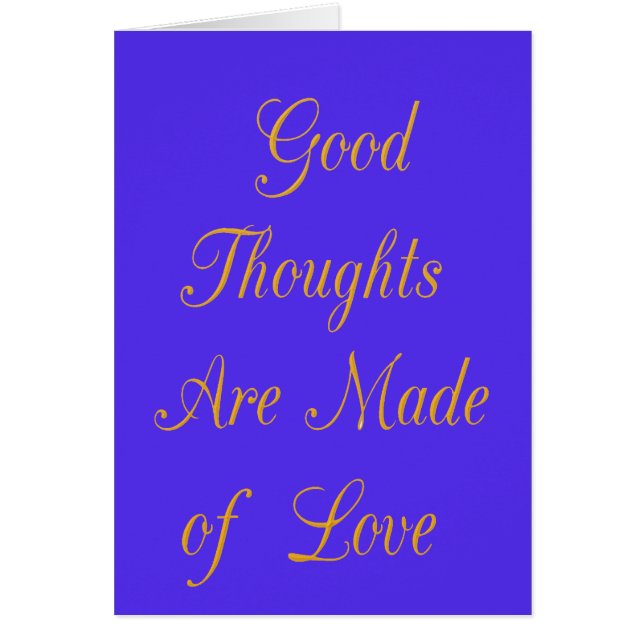 Create Your Own Good Thoughts With Love  (Front)