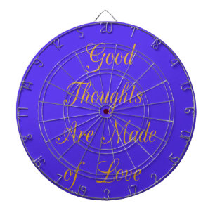 Create Your Own Good Thoughts With Love  Dartboard