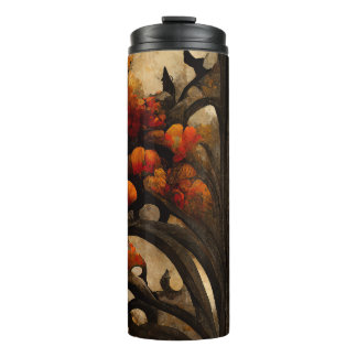 Create Your Own Gothic Floral Thermal Tumbler