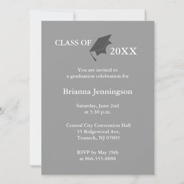 Create Your Own Graduation Invitation 5 (Front)