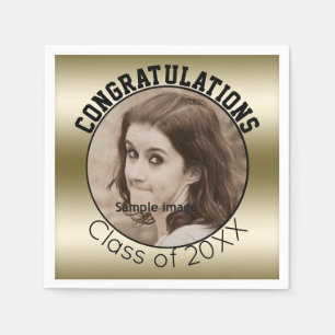 Create Your Own Graduation   Personalised Photo Napkin