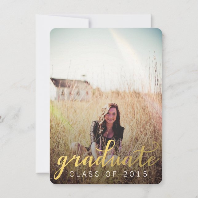 CREATE YOUR OWN GRADUATION PHOTO INVITE (Front)