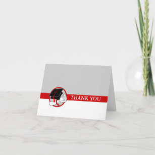 Create Your Own Graduation Thank You Card Red