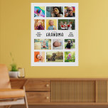 Create Your Own Grandparents Photo Collage Large Poster<br><div class="desc">Personalised Poster Photo Collage Create a heartwarming gift that grandparents will cherish forever with our Personalised Poster Photo Collage. This beautifully board allows you to turn 12 of your favourite family photos into a unique keepsake, celebrating the special bond between loved ones. Features: Customisable Design: Add 12 photos and personalise...</div>