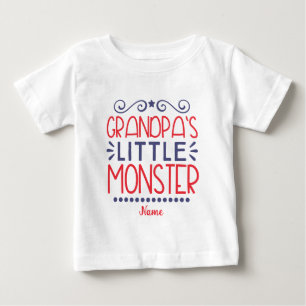Create Your Own Grandpa's Little Monster Baby T-Shirt