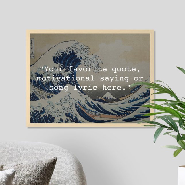 Create Your Own Great Wave Quote Poster (Creator Uploaded)