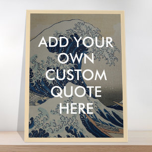 Create Your Own Great Wave Quote Poster