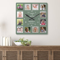 Create Your Own Green 12 Photo Collage Frame