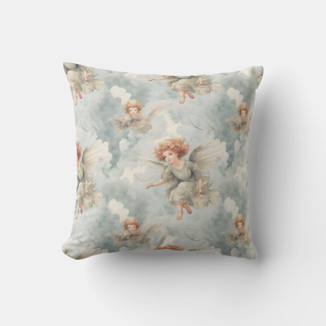 Create Your Own Green Angels Cushion (Front)