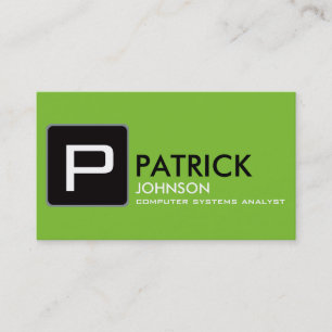 Create your own green, attractive and modern business card