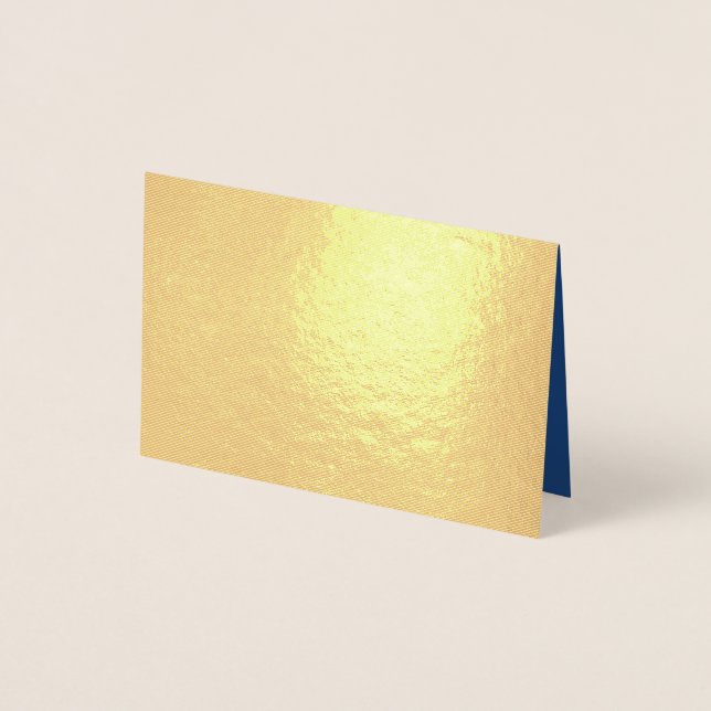 Create Your Own grey blue Foil Card (Front)