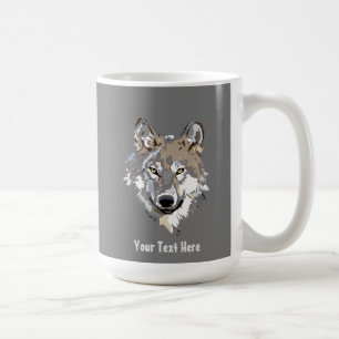 Create Your Own Grey Wolf Coffee Mug