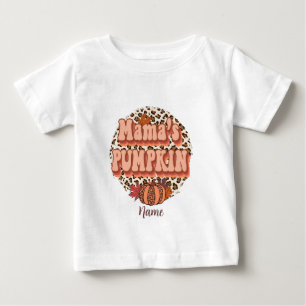 Create Your Own Groovy Mama's Pumpkin Fall Baby T-Shirt