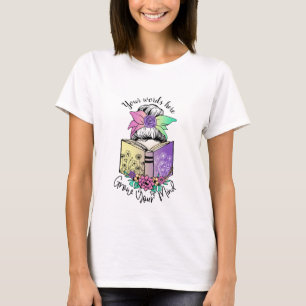 Create Your Own Grow Your Mind Book Lover T-Shirt