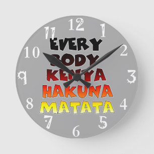 Create Your own Hakuna Matata Round Clock