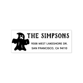 Create Your Own Halloween Return Address Rubber Stamp