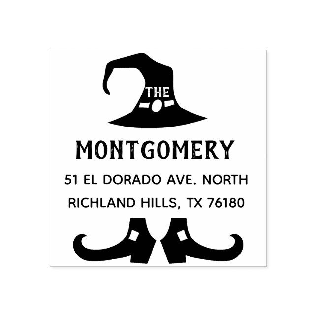 Create Your Own Halloween Return Address Rubber Stamp (Imprint)