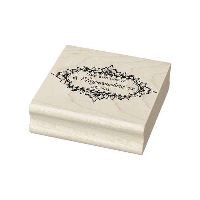 Create Your Own Hand Drawn Flower Petals Frame Rubber Stamp (Stamp)