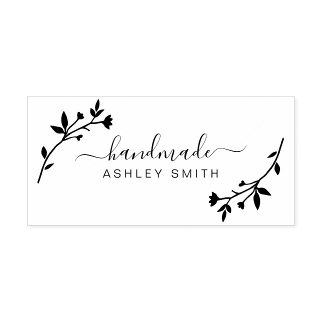 Create Your Own Handmade Business Self-inking Stamp (Design)
