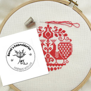 Create Your Own Handmade Embroidery Rubber Stamp